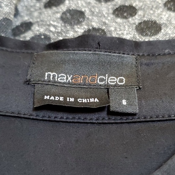 Max and Cleo Polka Dot Button Up Cap Sleeve Dress - Picture 4 of 4